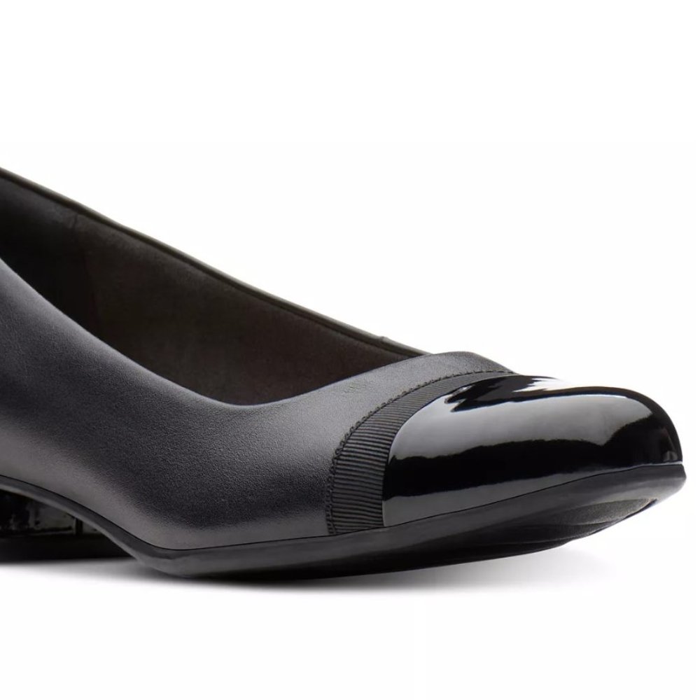 Clarks Juliette Monte Flats, Black Leather, 37/6.5 W